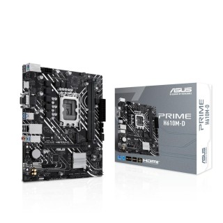asus placa base asus intel prime h610m - d socket 1700 ddr5 x2 max 96gb 4800mhz d - sub hdmi matx