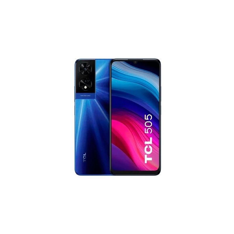 movil smartphone tcl 505  4gb 128gb ocean blue nfc 4g mediatek 4 4gb 128gb 6,75  90hz 50 2mp 5mp 501