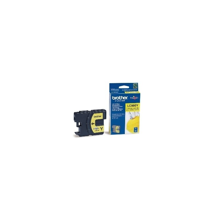 brother cartucho tinta brother lc980y amarillo 260 paginas dcp - 195c -  dcp - 375cw -  mfc - 250c -