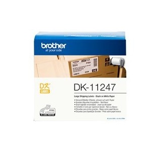 brother etiquetas papel precortada brother dk11247 103 x 164 mm 180e ql1050 -  ql1100