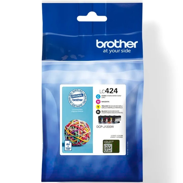 brother pack cartuchos tinta brother lc424val negro cian magenta amarillo
