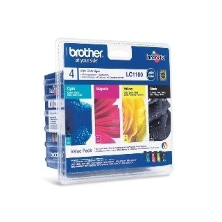 brother multipack brother lc1100valbp dcp385 -  585 -  j615w -  j715w -  mfc490cw -  790cw -  795cw