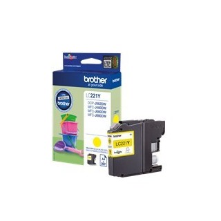 brother cartucho tinta brother lc221y amarillo 260 paginas dcpj562dw -  mfcj480dw -  mfcj680dw