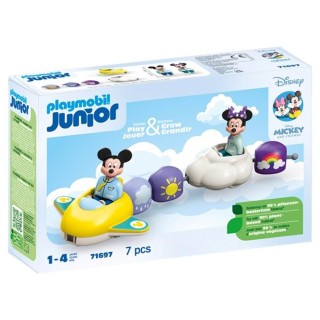 playmobil playmobil junior disney: mickey y minnie tren nube