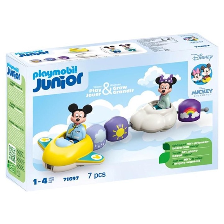playmobil playmobil junior disney: mickey y minnie tren nube