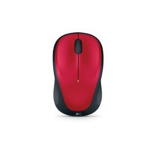 logitech mouse raton logitech m235 optico wireless inalambrico rojo
