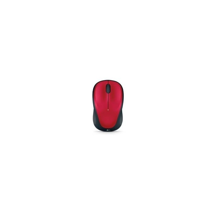 logitech mouse raton logitech m235 optico wireless inalambrico rojo