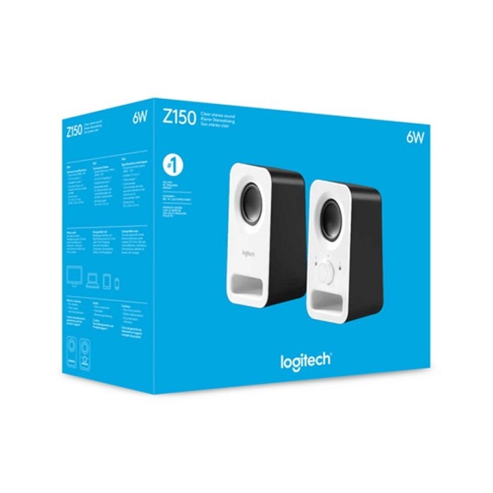logitech altavoz 2.0 z150 blanco