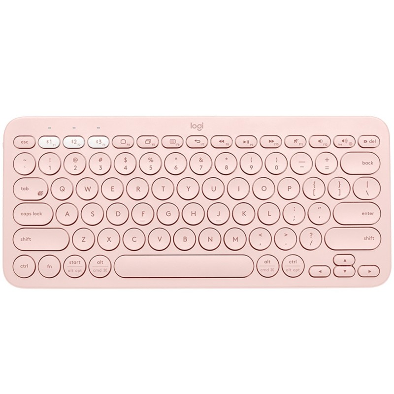logitech teclado logitech k380 multi - device bluetooth rosa