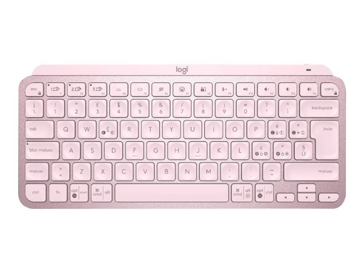 logitech teclado logitech mx keys mini rosa wireless inalambrico