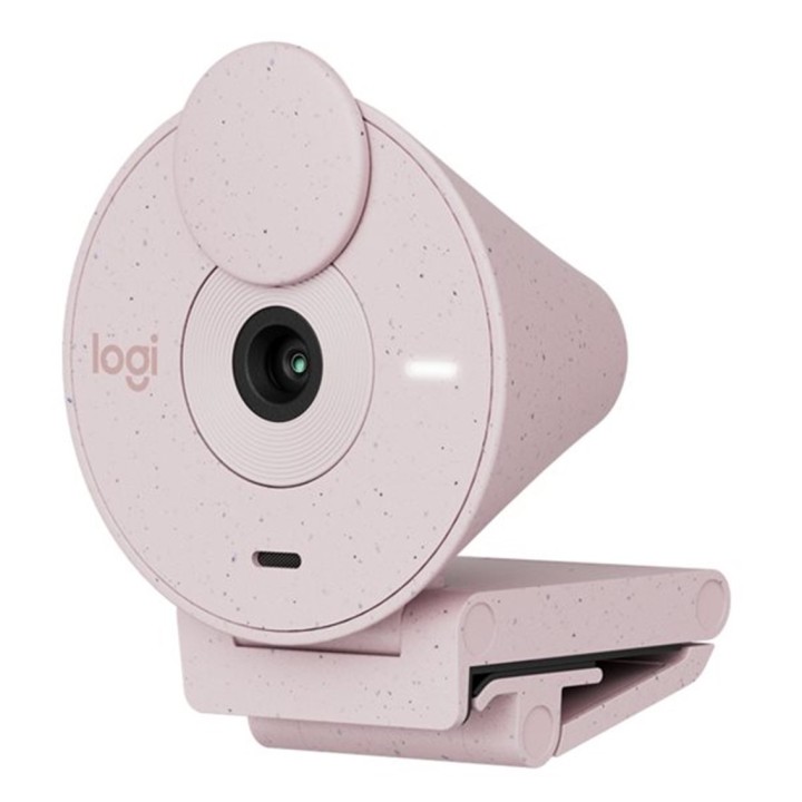logitech webcam logitech brio 300 rosado full hd -  usb tipo c