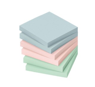 bloc notas 100h 75x75mm pastel 5654-20-pk6-a