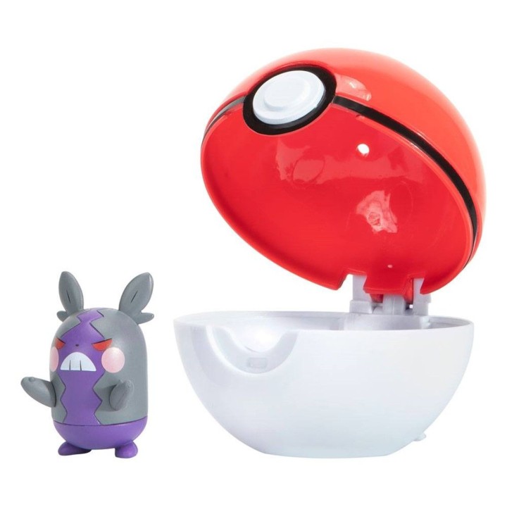 jazwares pokeball jazwares pokemon clip n go morpeko + pokebola