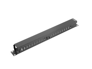 lanberg organizador de cables lanberg metalico 1u tipo a rack 19 negro