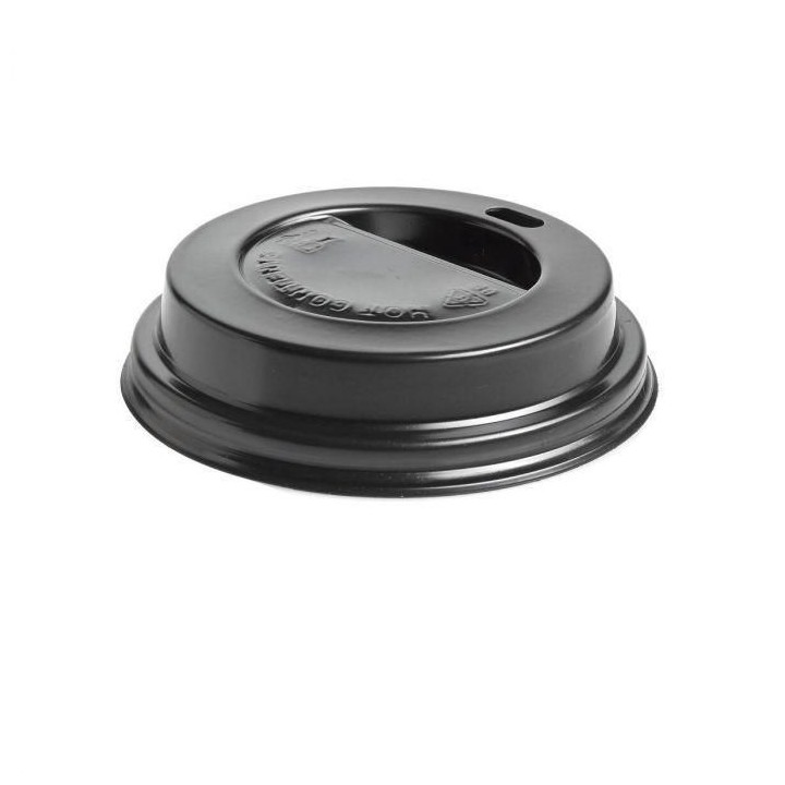 pack 100 tapas c/agujero 280ml negro