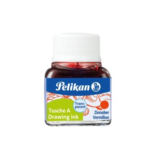 bote pelikan tinta china 523 10ml n3 bermellon