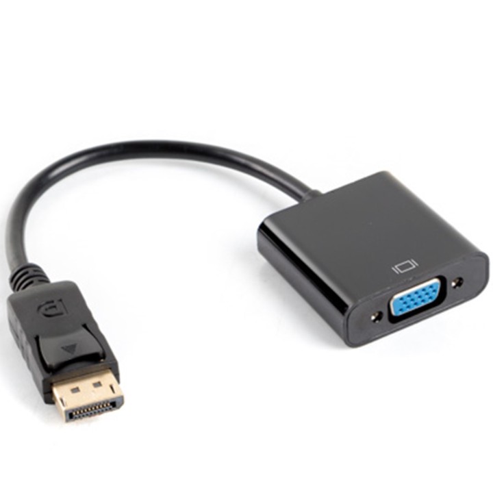 lanberg adaptador lanberg displayport 1.1 a vga 20cm negro