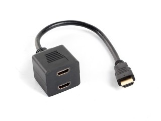 lanberg adaptador lanberg hdmi macho -  hdmi hembra x2 splitter 20cm