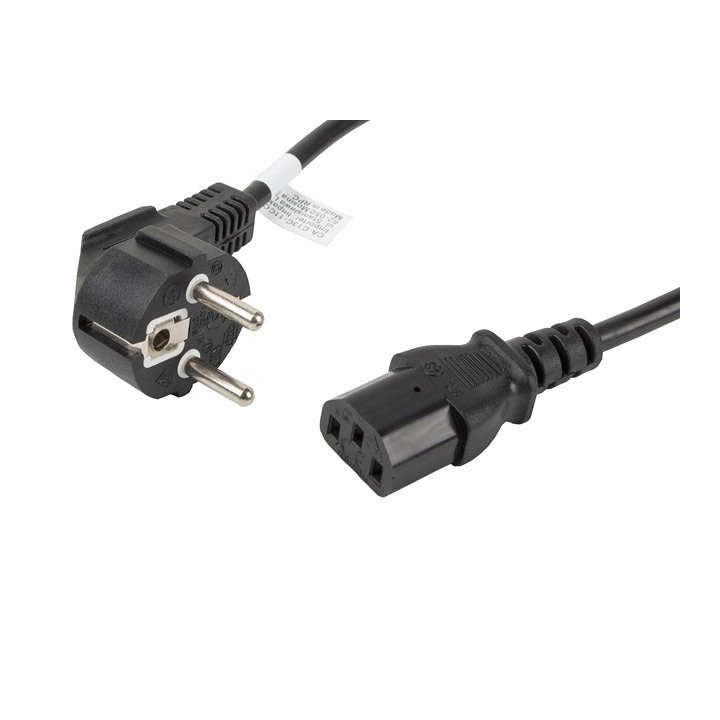 lanberg cable de alimentacion lanberg schuko cee 7 - 7 a iec320 c13 1.8m
