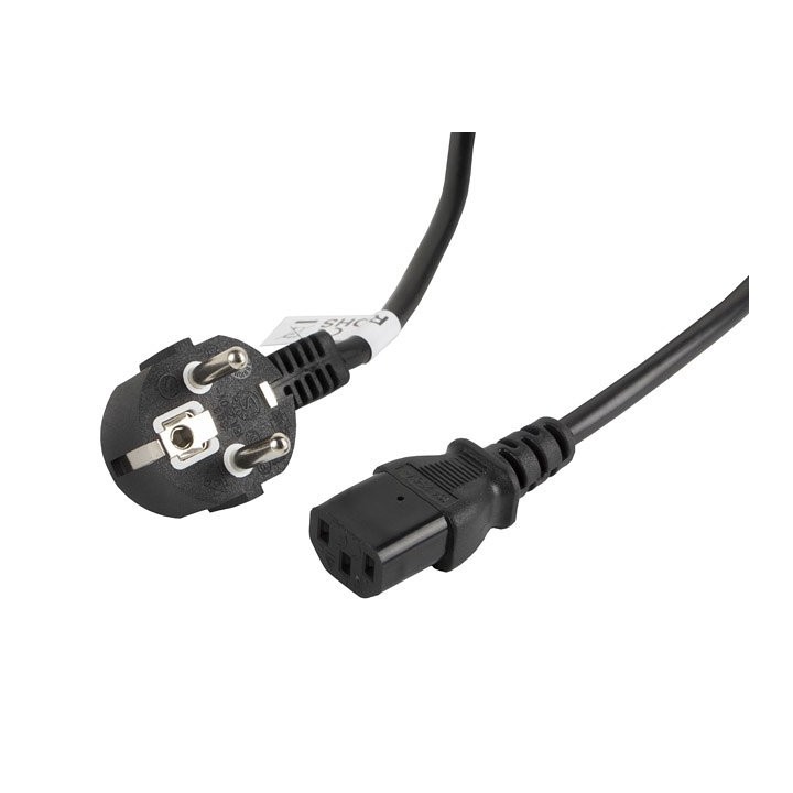 lanberg cable de alimentacion lanberg schuko cee 7 - 7 a iec320 c13 3m