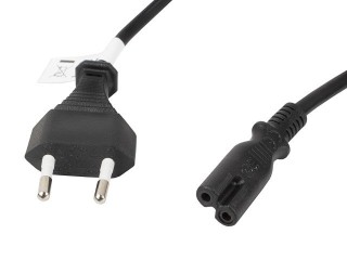 lanberg cable de alimentacion lanberg ocho cee 7 - 16 a iec320 c7 1.8m
