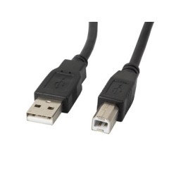 lanberg cable impresora lanberg usb a -  usb b macho - macho ferrita negro 3 m