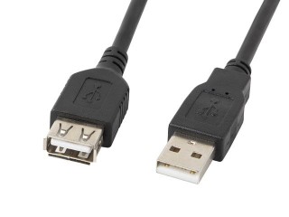 lanberg cable alargador lanberg usb 2.0 macho hembra 5m negro