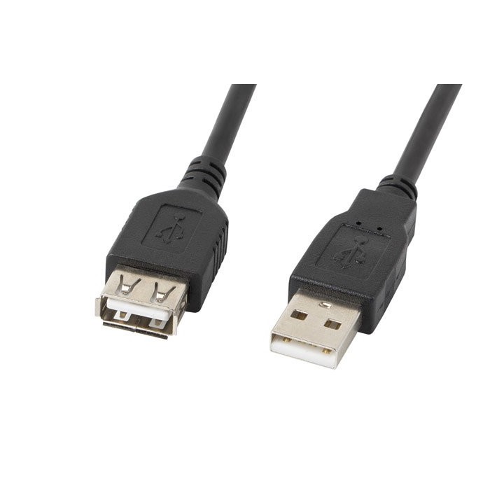 lanberg cable alargador lanberg usb 2.0 macho hembra 5m negro