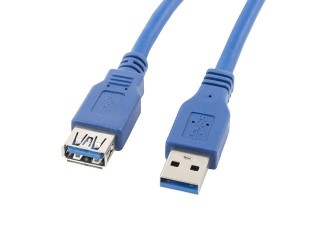 lanberg cable alargador lanberg usb 3.0 macho hembra 1.8m azul
