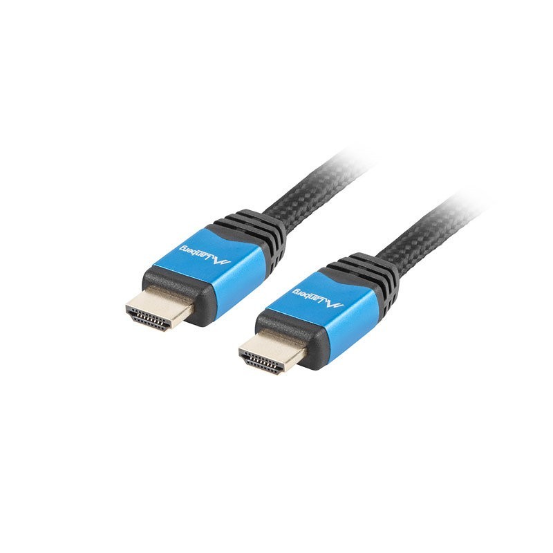 lanberg cable hdmi lanberg macho -  macho v2.0 cu 4k premium 1m negro