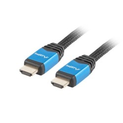 lanberg cable hdmi lanberg macho -  macho v2.0 cu 4k premium 1m negro