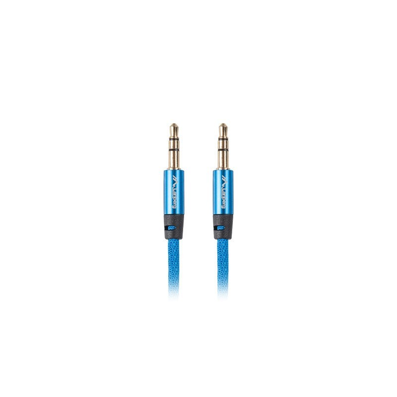 lanberg cable estereo lanberg jack 3.5mm macho - jack 3.5mm macho 1m azul