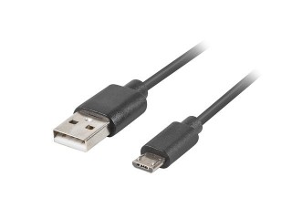 lanberg cable usb lanberg 2.0 macho -  micro usb macho quick charge 3.0 1.8m negro