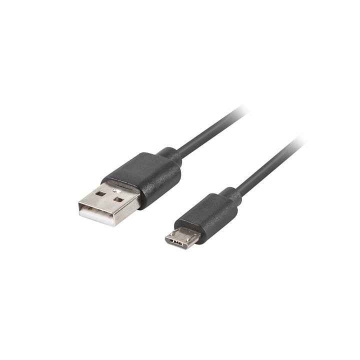 lanberg cable usb lanberg 2.0 macho -  micro usb macho quick charge 3.0 1.8m negro