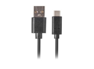 lanberg cable usb lanberg 2.0 macho -  usb tipo c macho quick charge 3.0 0.5m negro