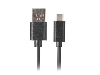 lanberg cable usb lanberg 2.0 macho -  usb tipo c macho quick charge 3.0 1m negro