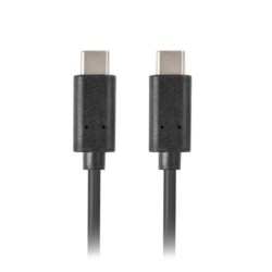 lanberg cable usb tipo c 3.1 gen 1 lanberg 0.5m - macho -  macho - negro
