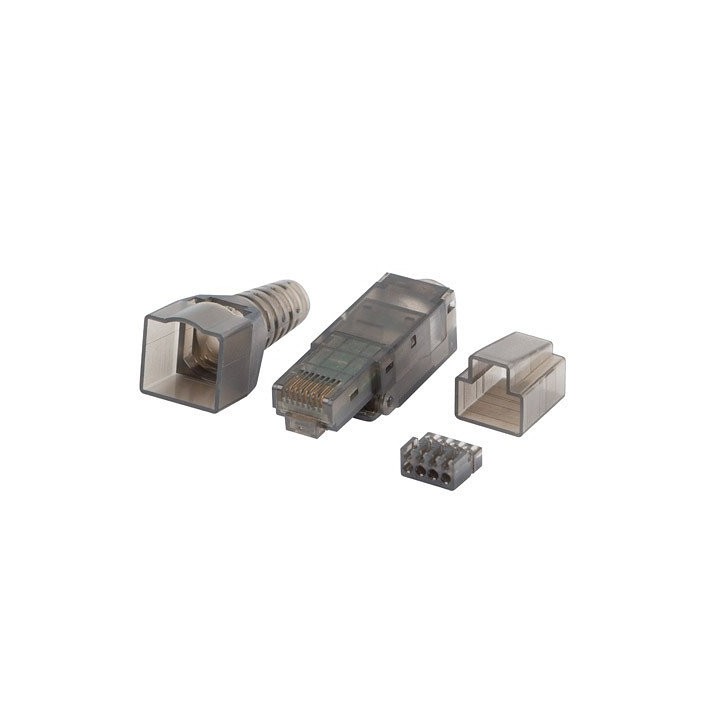 lanberg conector lanberg rj45 cat 6a utp plug 8p8c tool - less