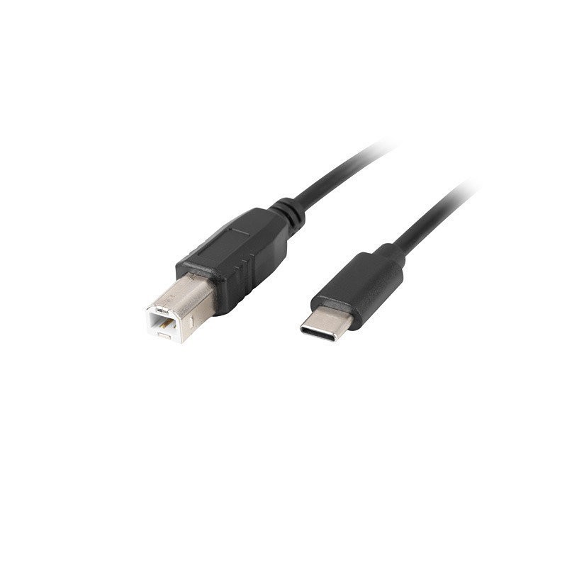 lanberg cable usb lanberg usb tipo c m a usb tipo b m 2.0 ferrita 3m negro