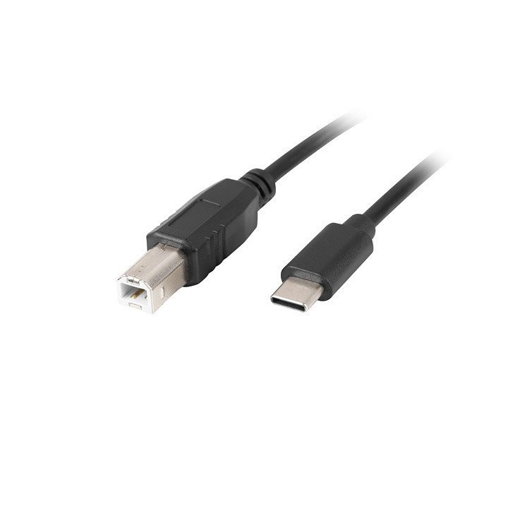 lanberg cable usb lanberg usb tipo c m a usb tipo b m 2.0 ferrita 3m negro