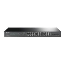 tp - link switch 28 puertos 10 - 100 - 1000 poe 250w +4 sfp gestion l2+ tp - link