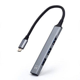 ewent hub usb ewent 4 puertos - 1 x usb 3.2 - 3 x usb 2.0 - usb tipo c