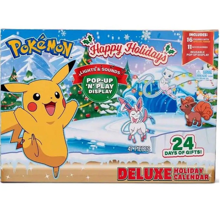 jazwares calendario adviento pokemon deluxe holiday 2022 version de - fr - nl