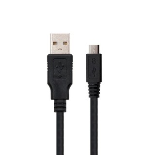 nanocable cable usb tipo a 2.0 a micro usb tipo b nanocable 1.8m negro  macho - macho