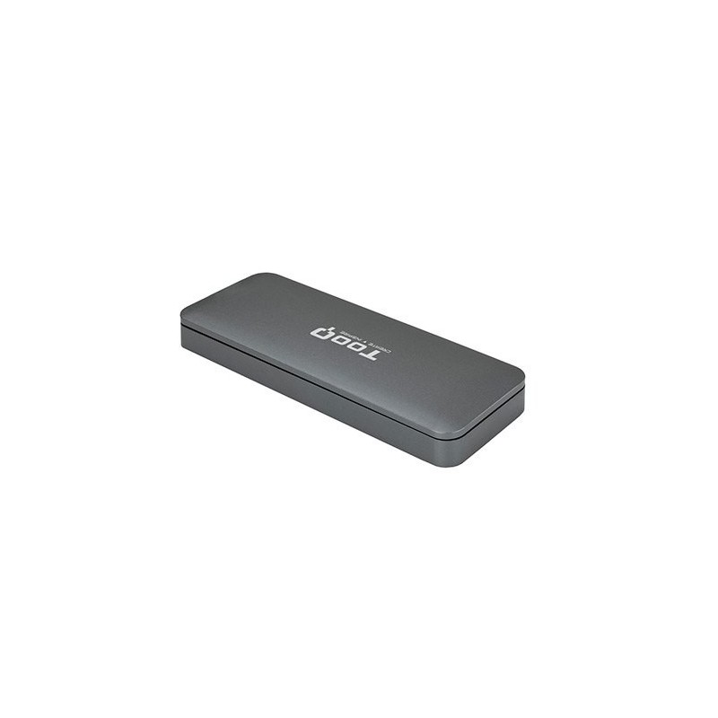 tooq caja externa tooq tqe - 2281g para ssd m.2 usb tipo c gris
