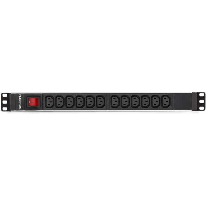 salicru regleta salicru para rack 19pulgadas sps pdu 12 tomas iec interruptor