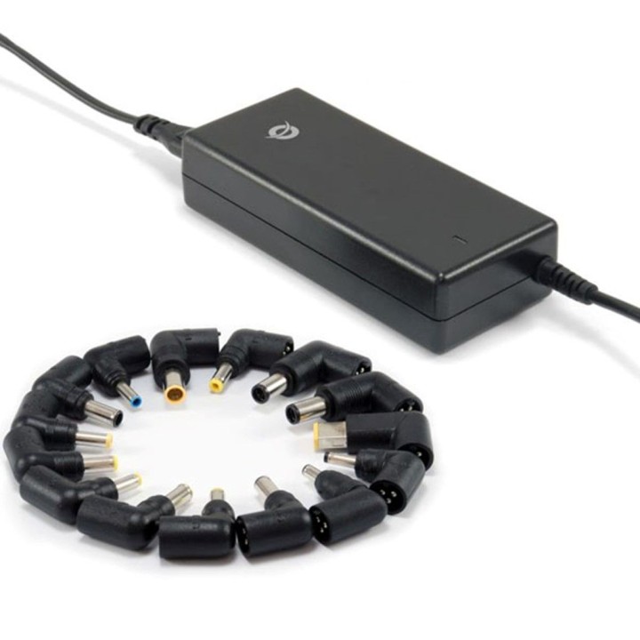 conceptronic cargador universal de portatil conceptronic 90w automatico 12v a 20v 15 tips