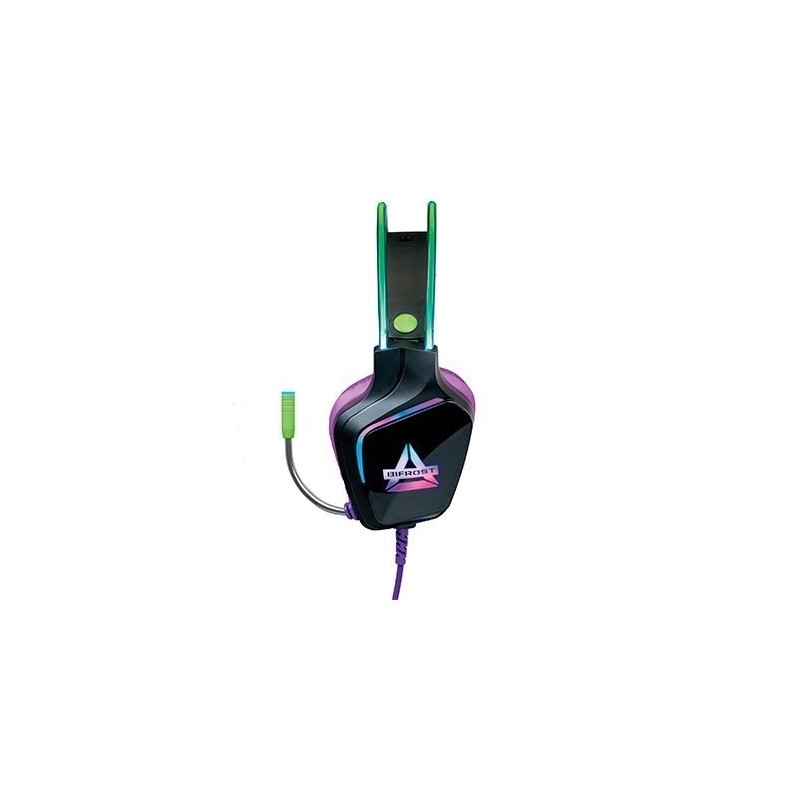 auriculares gaming fr-tec bifrost iluminacion led stereo altavoz 50mm
