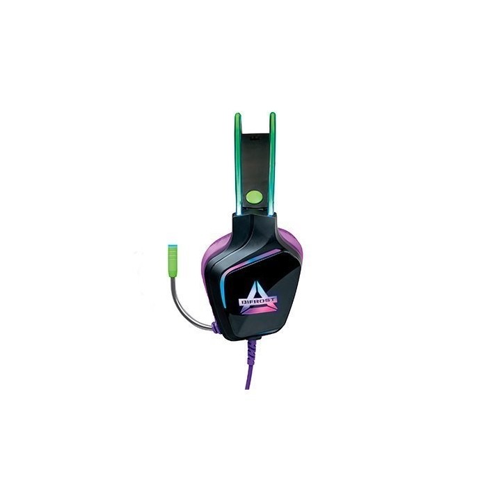 auriculares gaming fr-tec bifrost iluminacion led stereo altavoz 50mm
