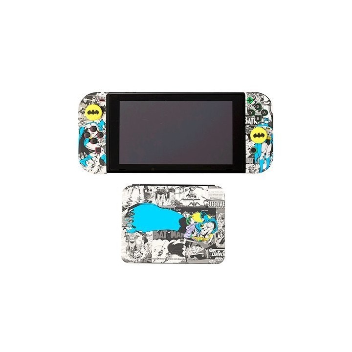 kit funda+grips+caja para switch fr-tec dc batman caja 16 juegos carcasa grips